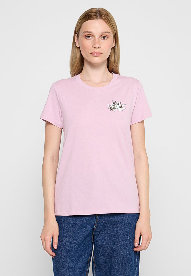 Levi’s® T-shirt print donkerroze