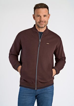 BASEBALL COLLAR - Sweater met rits - dk red