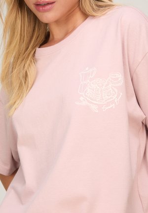 Hunkemöller, HUNKEMÖLLER PYJAMA SET WITH SHORT AND T-SHIRT - Pigiama - pink