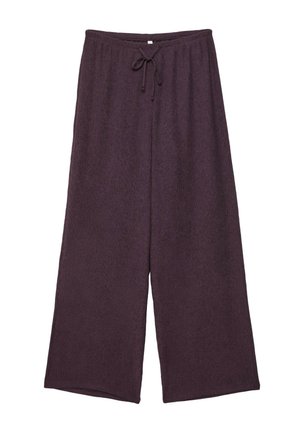 Stradivarius, FLOWING CREASED-EFFECT TROUSERS - Pantalon classique - dark red