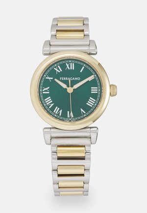 FERRAGAMO ALLURE - Uhr - yellow gold-coloured/dark green