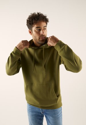 Felpa con cappuccio - olive