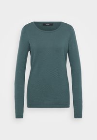 VMCARE STRUCTURE O NECK - Stickad tröja - balsam green