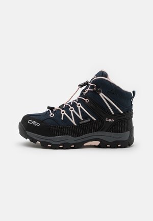 KIDS RIGEL MID TREKKING SHOES WP UNISEX - Vaelluskengät - asphalt/rose