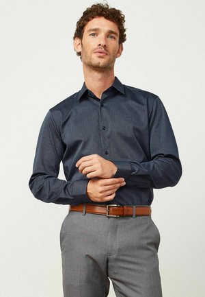 Next LONG SLEEVE OXFORD - Overhemd - black navy/blauw