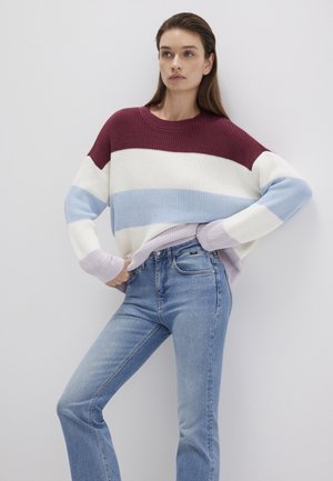 STRIPED - Jumper - cordovan