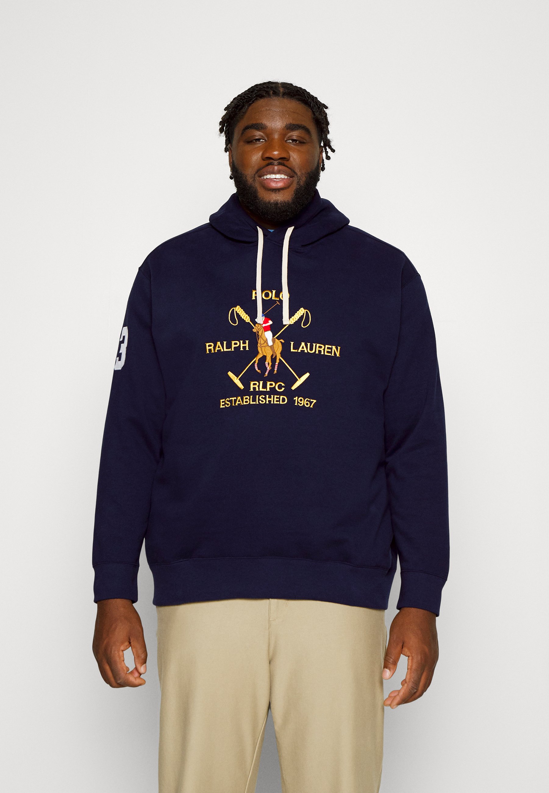 Polo Ralph Lauren Big u0026 Tall BIG PONY CREST FLEECE HOODIE - Hoodie - cruise  navy/dark blue - Zalando.ie