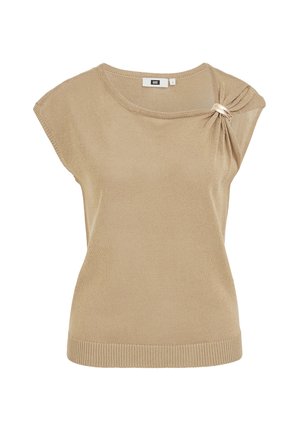 WE Fashion, Camiseta estampada - beige