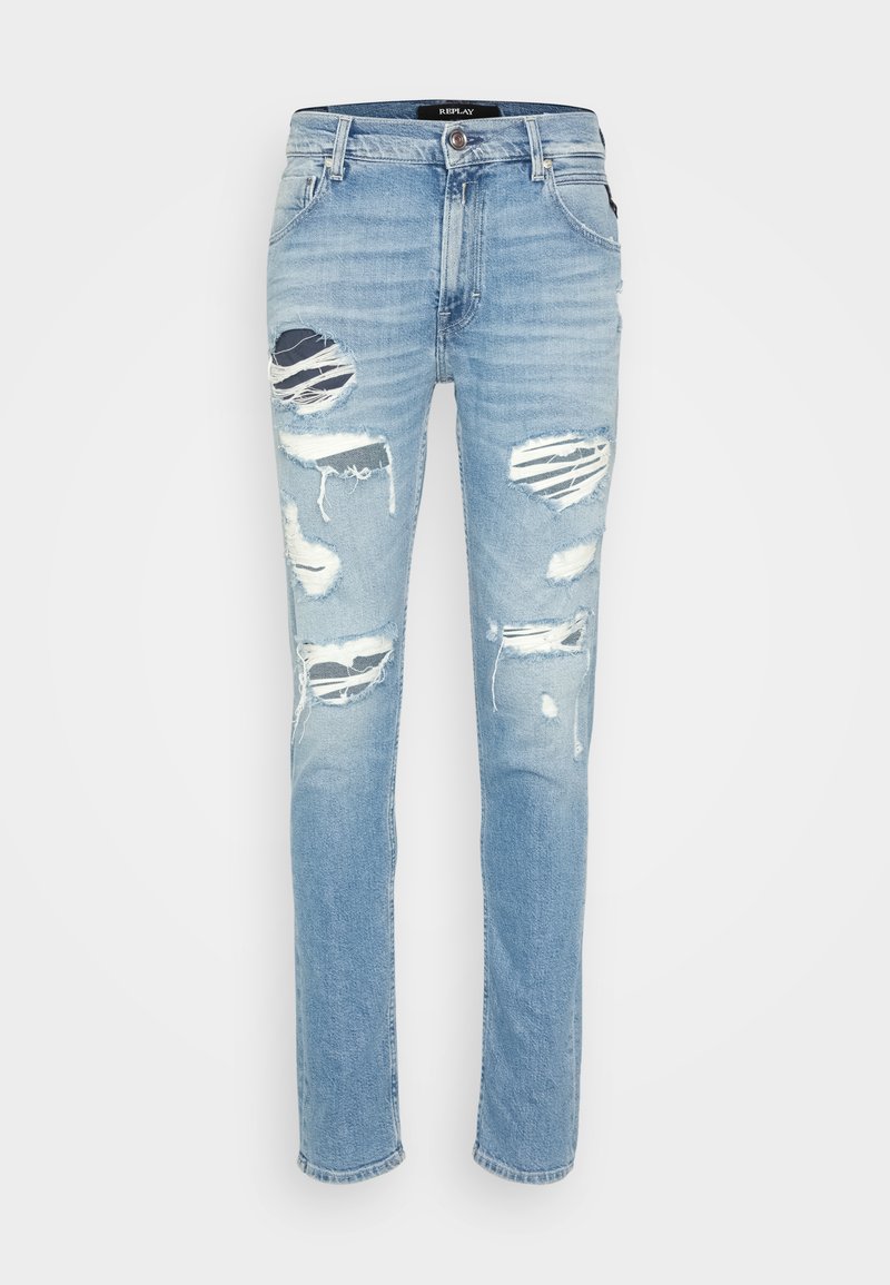 Replay Jeans Tapered Fit blauw denim/bluedenim Replay Jeans Tapered Fit blauw denim/bluedenim