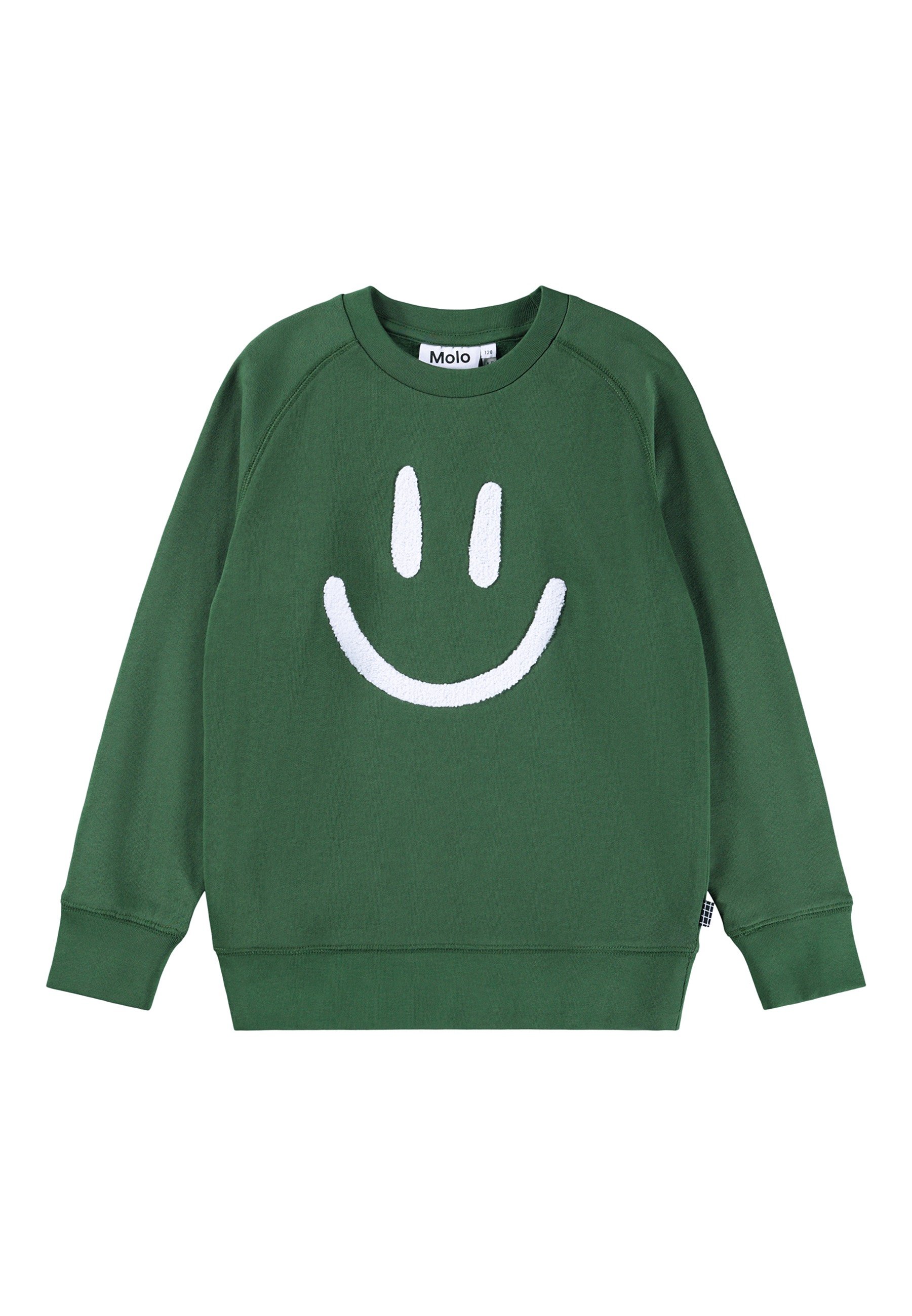 Molo MIKE UNISEX Felpa pine tree/verde