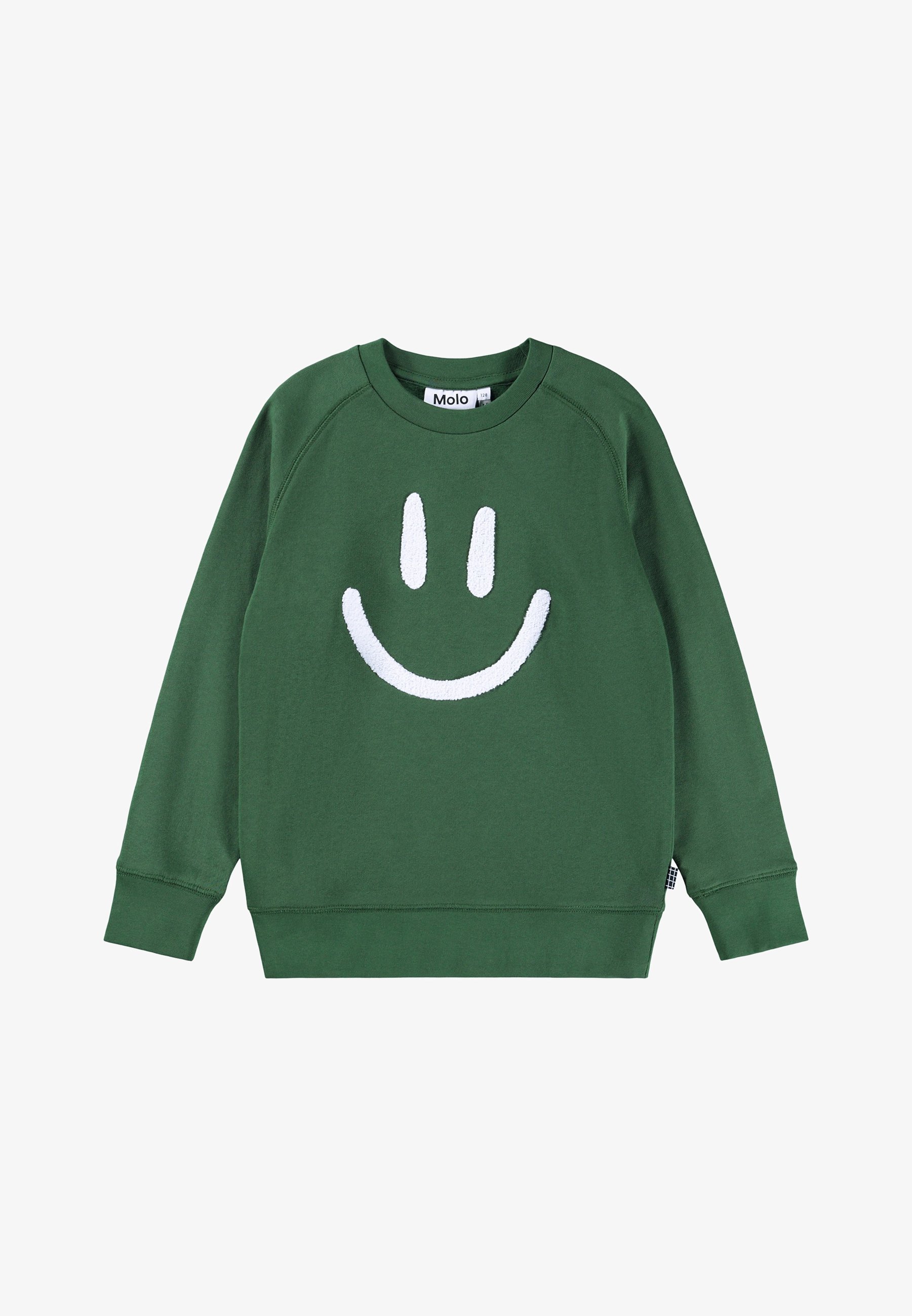 Molo MIKE UNISEX Felpa pine tree/verde