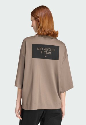 AUDI FORMULA ONE TEAM ELEVATED GRAPHIC - Long sleeved top - simple brown   hi-res red