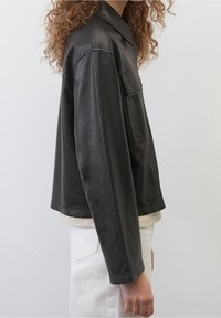 Marc O'Polo Leren jas - black