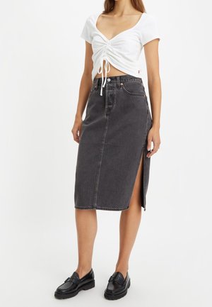 Jeansrok - black denim