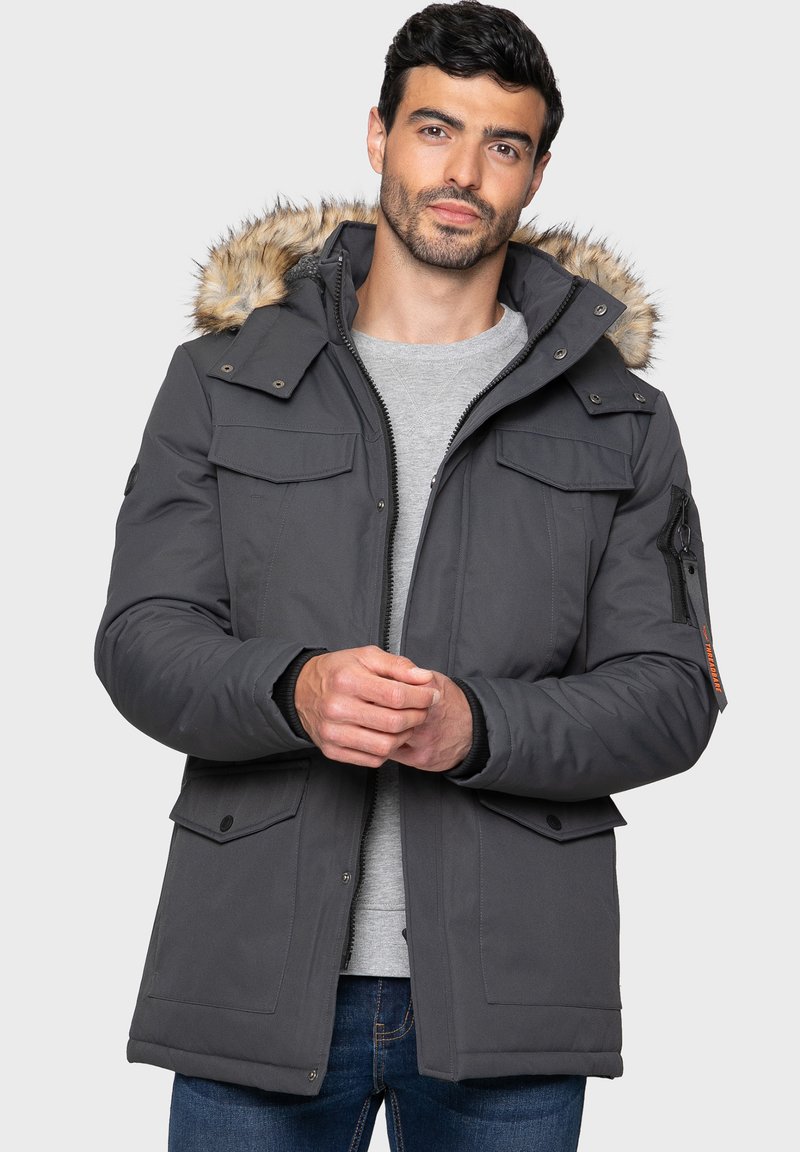 Threadbare ESTATE Winterjacke charcoal/grau Zalando.de