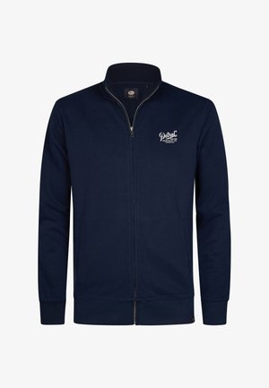 Petrol Industries, Cipzáras pulóver - navy blue