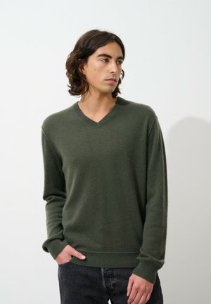 TIMEO - Stickad tröja - khaki