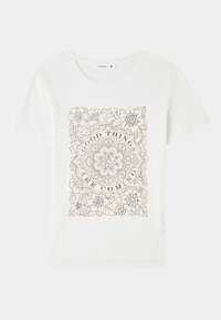 ETNICA - T-shirt con stampa - bianco lana