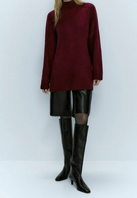Massimo Dutti Strickpullover - bordeaux