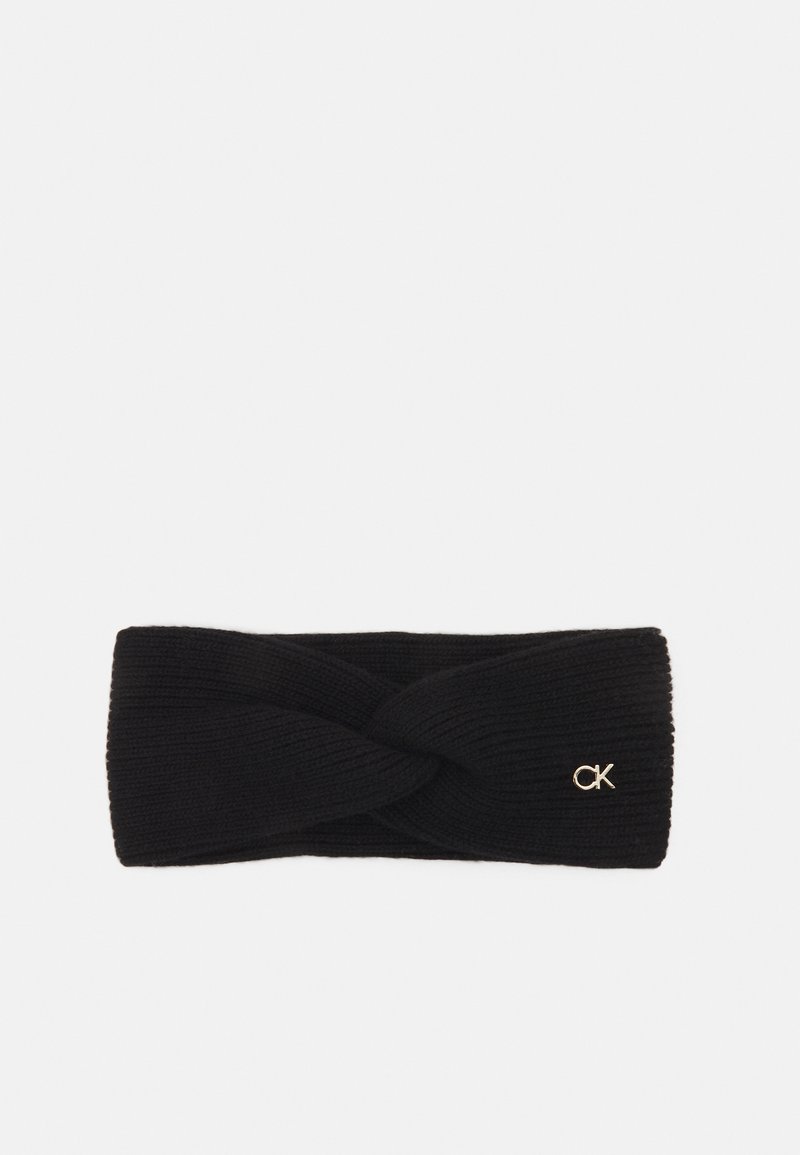 Calvin Klein RELOCK TWISTED HEADBAND Ear warmers black/black