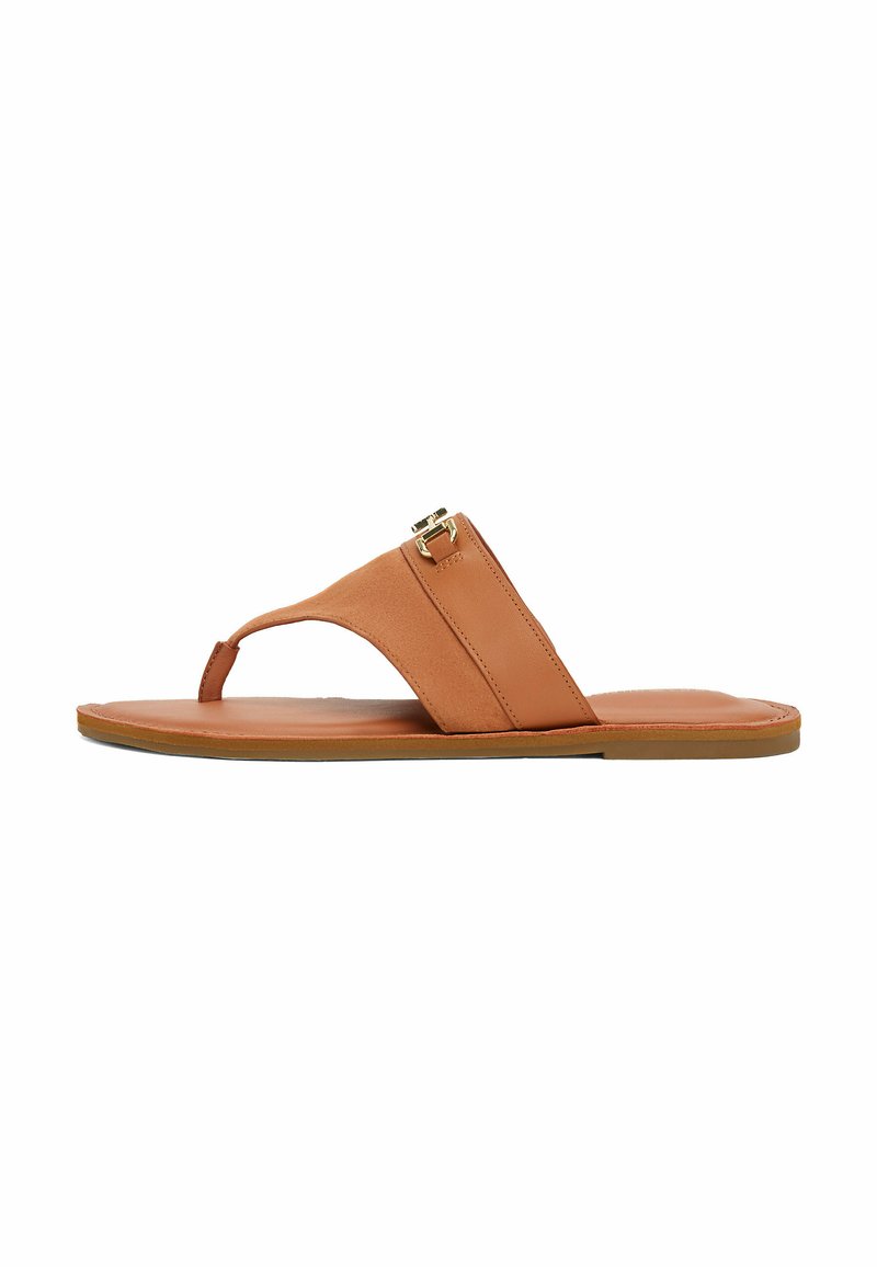 Tommy Hilfiger - MIXED HORSEBIT THONG - T-bar sandals - cinnamon bark, Enlarge
