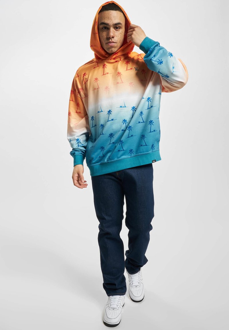 Clothing Off White Blue Tie Dye Hoodie Off-White Arrows-motif Tie