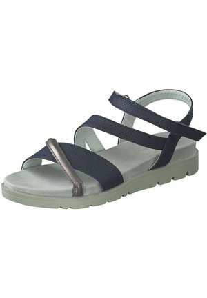 ET NU PIEDS - Sandales compensées - bleu