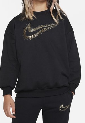 CREW - Sudadera - black/(metallic gold)