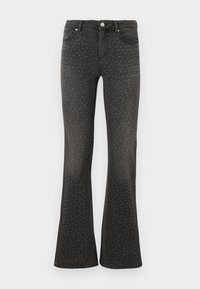 ONLWAUW SPARKLE  - Džinsi ar paplatinātiem galiem - washed black