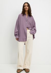 PULL&BEAR RUSTIC - Košilová halenka  - lilac
