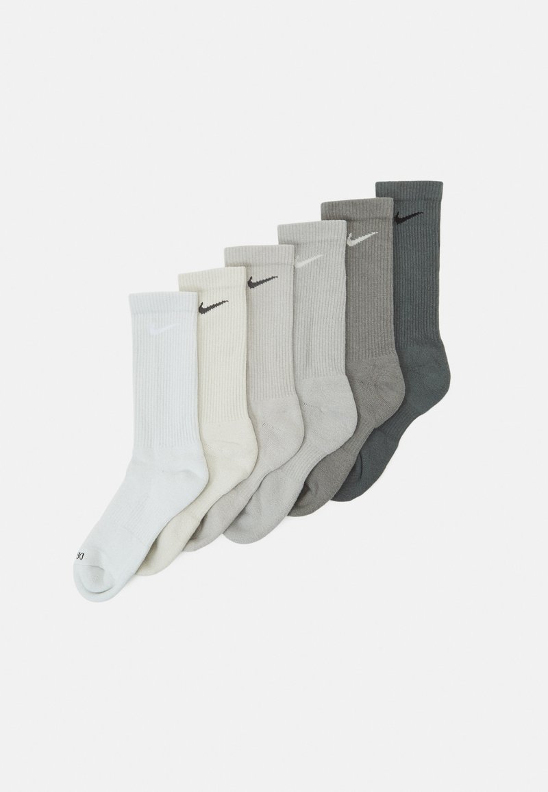 Nike Performance - EVERYDAY PLUS CUSH CREW UNISEX 6 PACK - Sportsstrømper - iron grey/flat pewter/light iron ore/light smoke grey/light bone/photon dust, Forstør