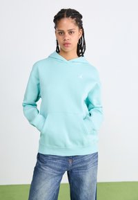 Jordan JORDAN BROOKLYN FLEECE - Felpa con cappuccio - light dew/(white)
