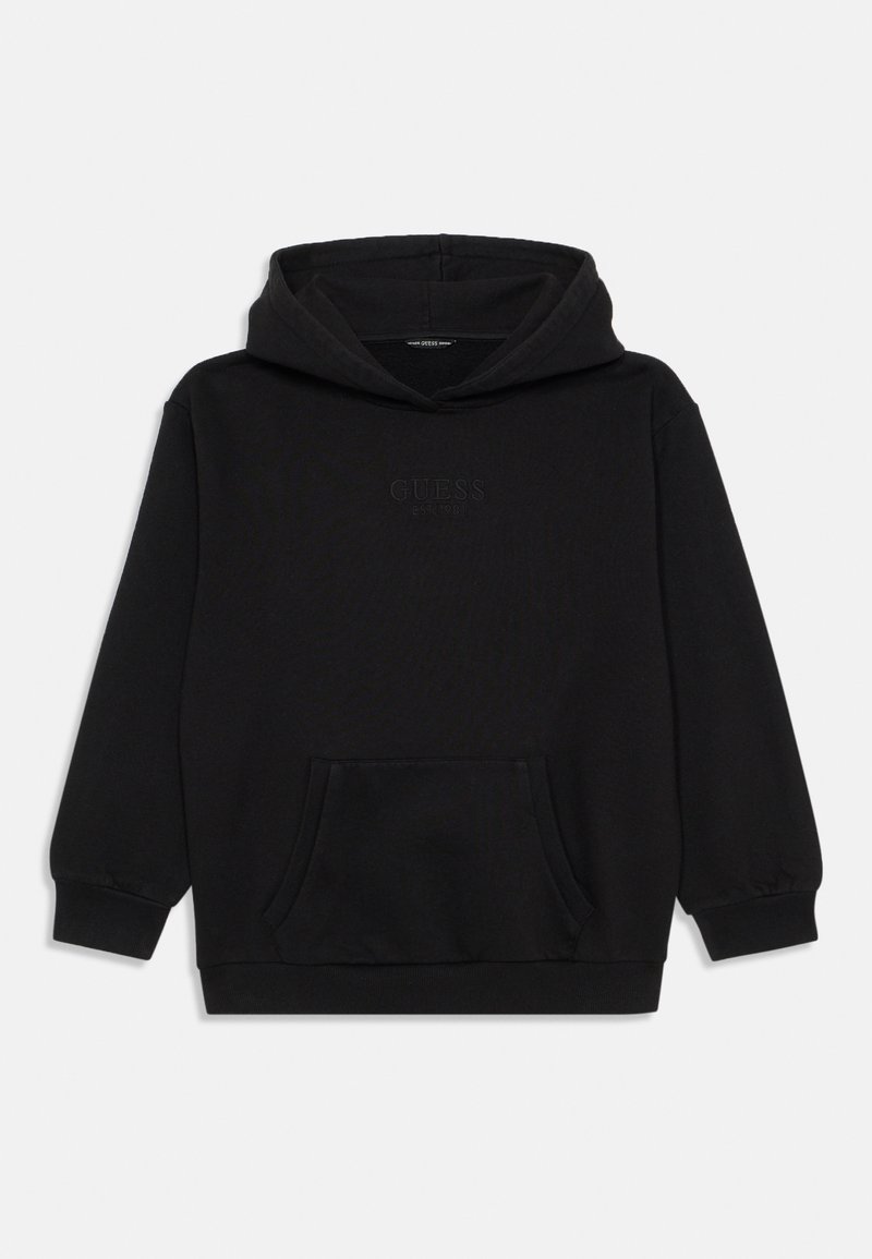 Guess JUNIOR CORE OVERSIZE HOODED ACTIVE - Hoodie - jet black