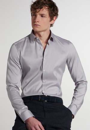 SUPER SLIM - Shirt - hellgrau