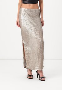 Noisy May - NMSHAKIRA LONG SIDE SLIT SKIRT - Maksi sijonas - safari Miniatiūros vaizdas 1