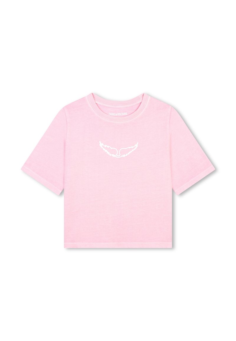 Zadig & Voltaire T-shirt print donkerroze