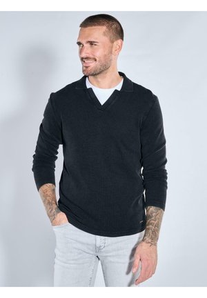 LANGARM - Poloshirt - schwarz