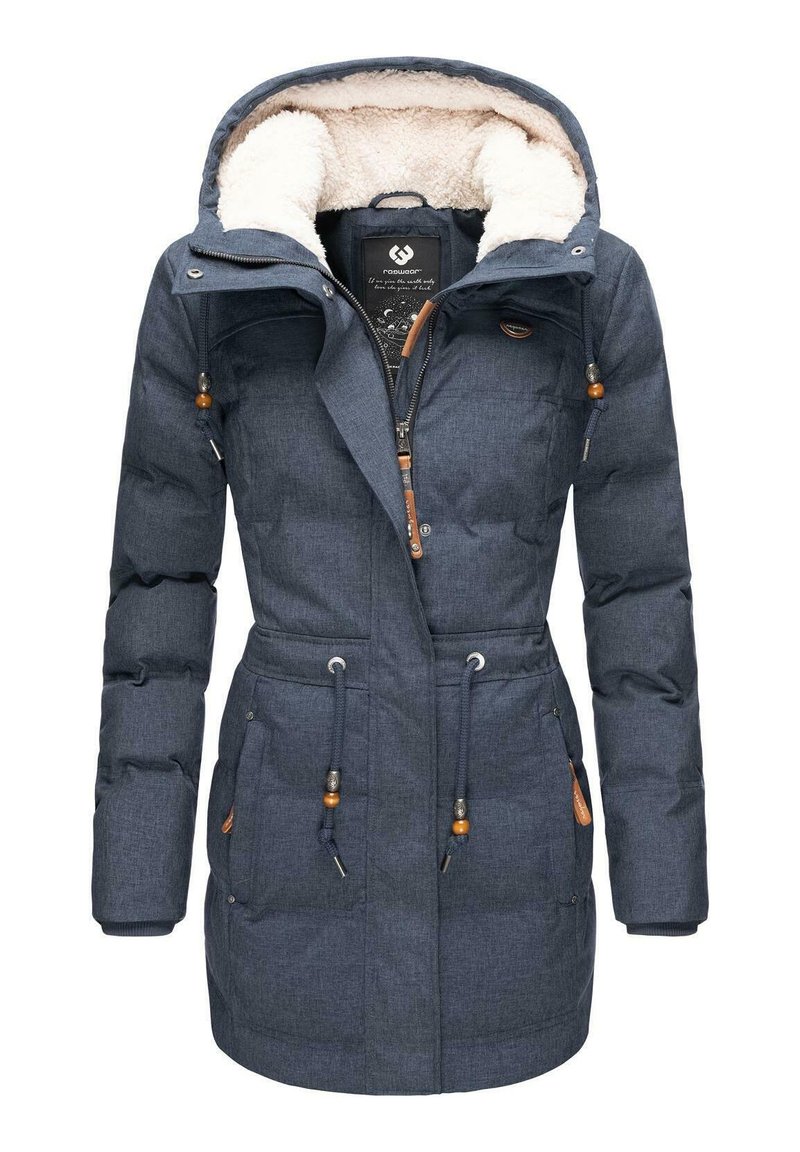 Ragwear ASHANI PUFFY Wintermantel navy/blaugrau