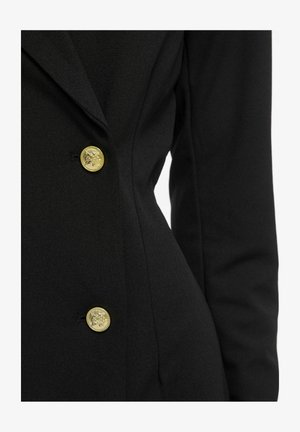VILA, BLAZER DRESS VICLARA SHORT - Skjortekjole - black