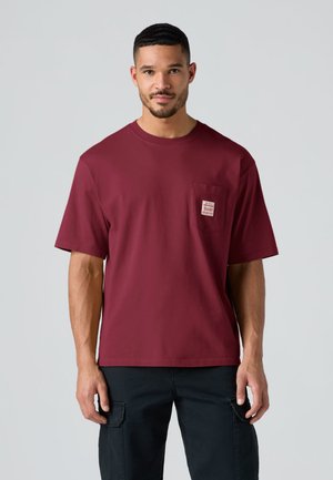 WORKWEAR TEE - Βασικό μπλουζάκι - oxblood