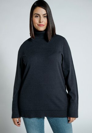 ROLLKRAGEN BÜNDCHEN - Svetrík - dark blue