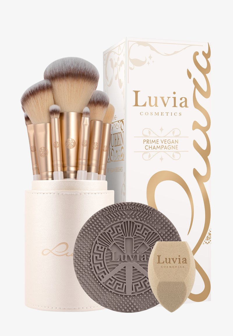 Luvia Cosmetics - PRIME VEGAN CHAMPAGNE - Set de brosses à maquillage - macadamia - champagne, Agrandir