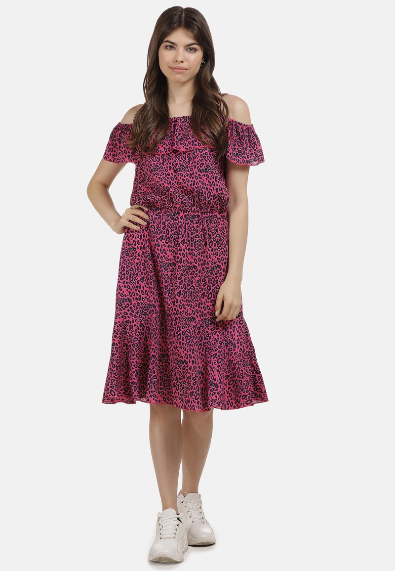 Neon Pink Leo Dress main image 0
