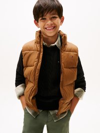 Tommy Hilfiger ESSENTIAL  - Väst - pecan nut
