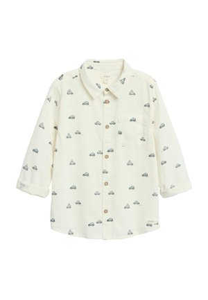 CAR PATTERN - Vapaa-ajan kauluspaita - off-white