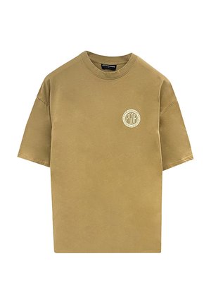 T-Shirt print - vintage washed espresso