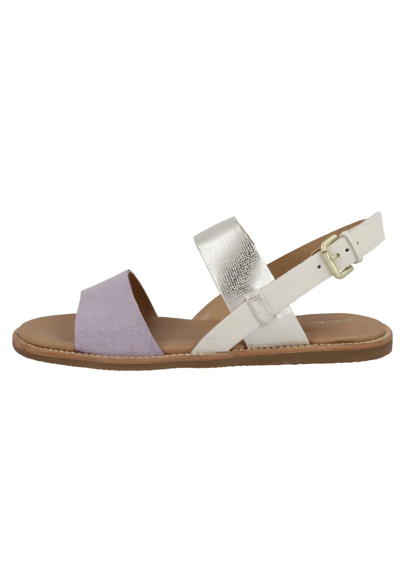 Clarks Dames Alda Strap Sandaal, Lila Combi, 7.5 UK, Lila Combi, 41.5 EU
