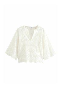 Next 3/4 SLEEVE  BRODERIE  REGULAR FIT - Camicetta - white