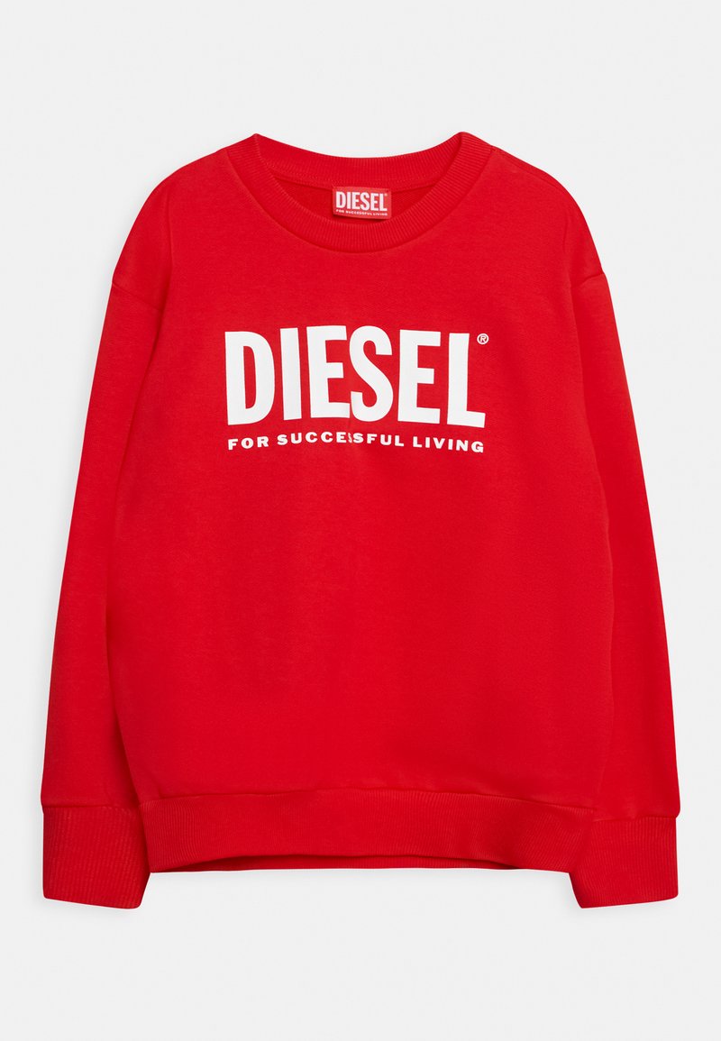 Diesel SCREW DIVISION LOGO UNISEX Sweatshirt carnation red/rouge