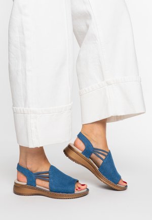 HAWAII LEO - Sandales compensées - jeans